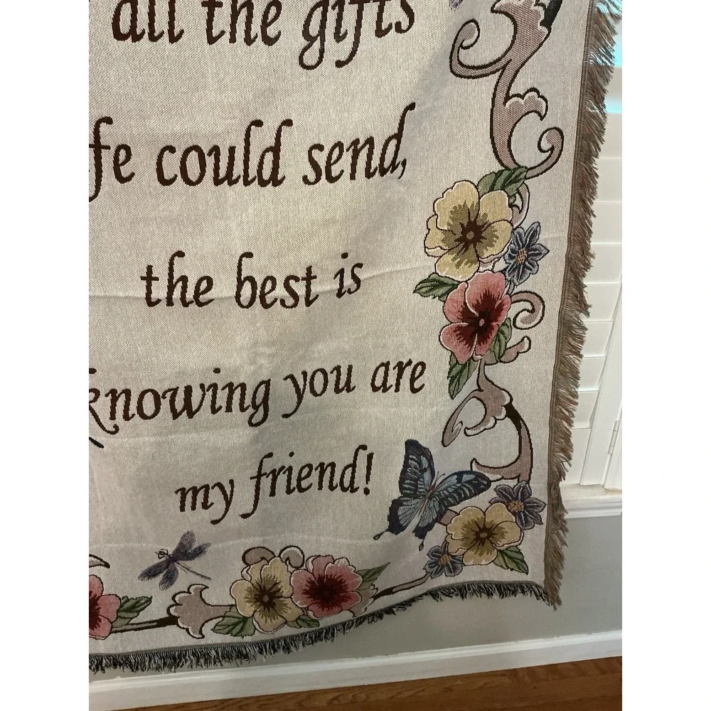 Beautiful My Friend Throw Blanket Collections Etc Grannycore
